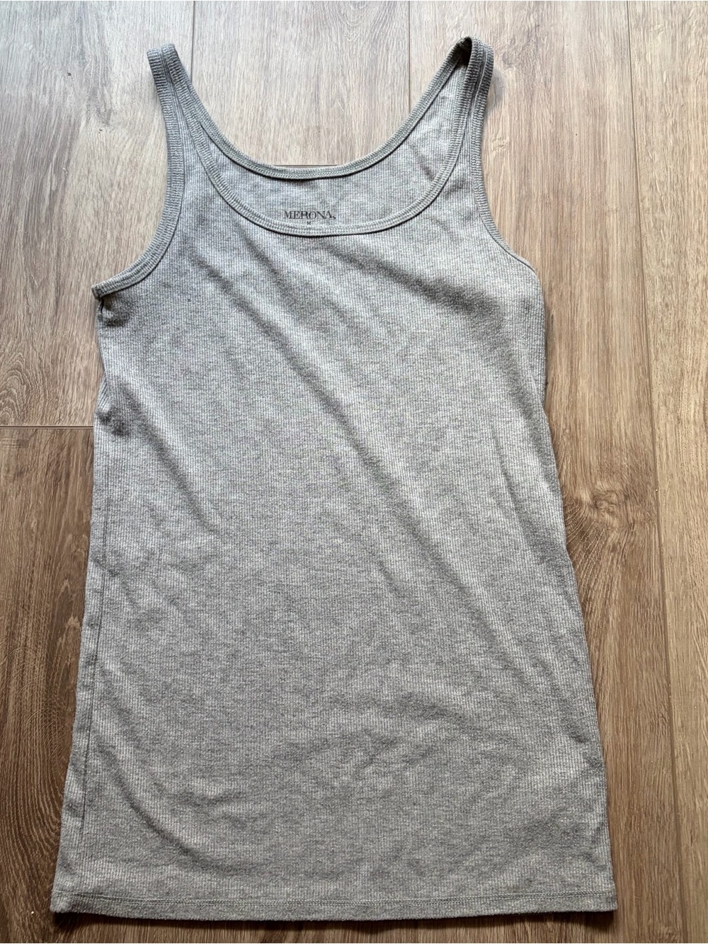 Merona Ribbed Gray Tank Top